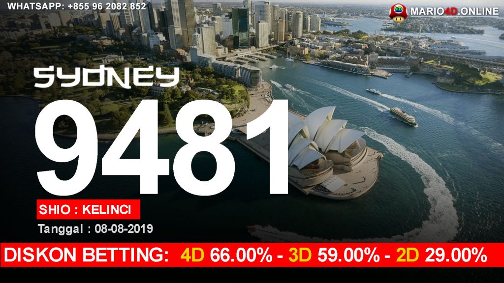 RESULT SYDNEY POOLS 08 AGUSTUS 2019