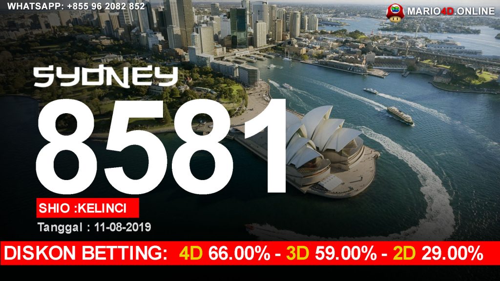 HASIL RESULT SYDNEY POOLS 11 AGUSTUS 2019