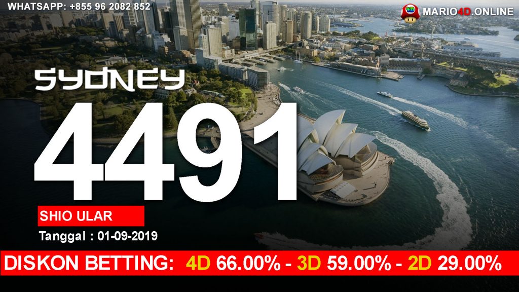 HASIL RESULT SYDNEY POOLS 1 SEPTEMBER 2019