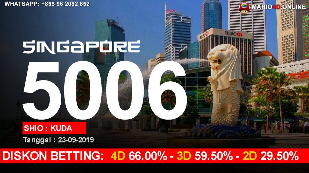 HASIL RESULT SINGAPORE POOLS 23 SEPTEMBER 2019