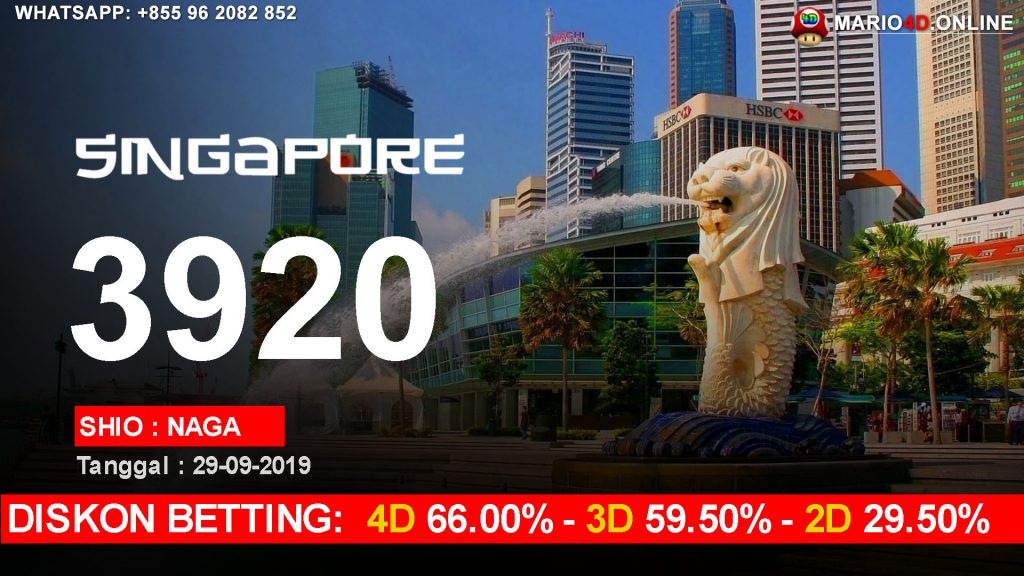 HASIL RESULT SINGAPORE POOLS 29 SEPTEMBER 2019
