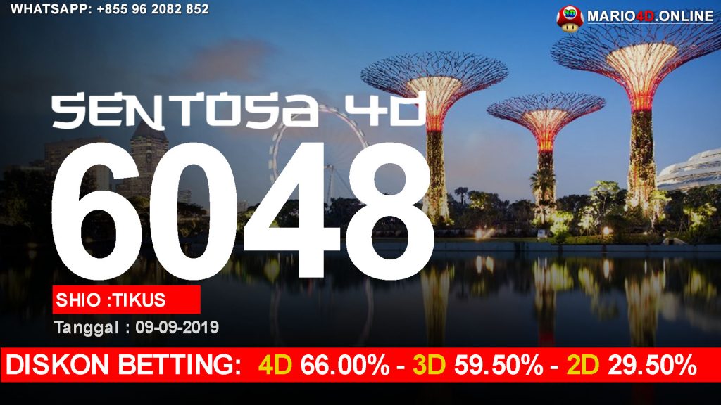 HASIL RESULT SENTOSA 4D 09 SEPTEMBER 2019