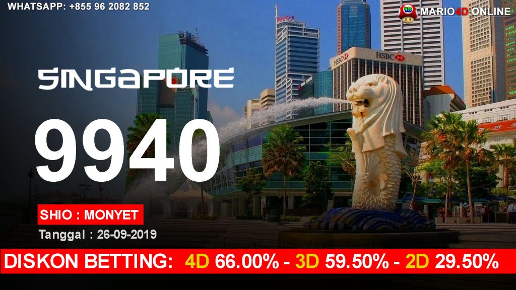 HASIL RESULT SINGAPORE POOLS 26 SEPTEMBER 2019