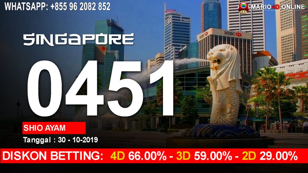 HASIL RESULT SINGAPORE POOLS 30 OKTOBER 2019