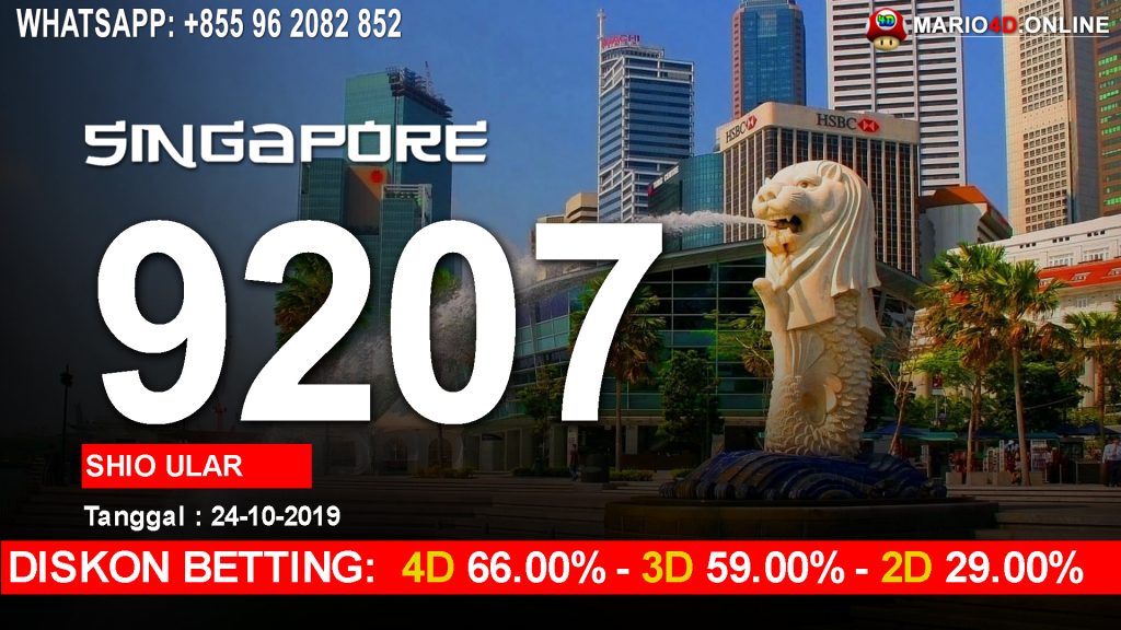 HASIL RESULT SINGAPORE POOLS 24 OKTOBER 2019