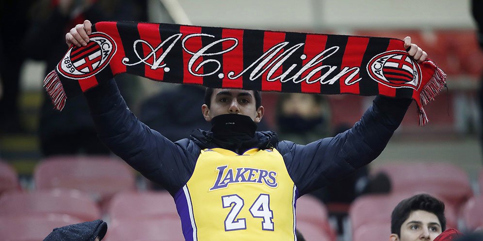 Tribut Berkelas AC Milan untuk Sang Fans yang Berpulang, Kobe Bryant