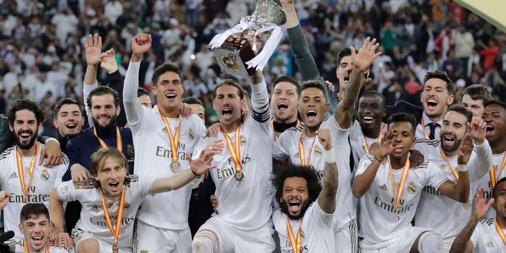 Juara Supercopa de Espana, Real Madrid Dapat Hadiah Uang Rp182 Milyar