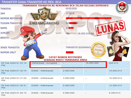 Member Jackpot Casino di DG99 Mario4D 05 Februari 2020