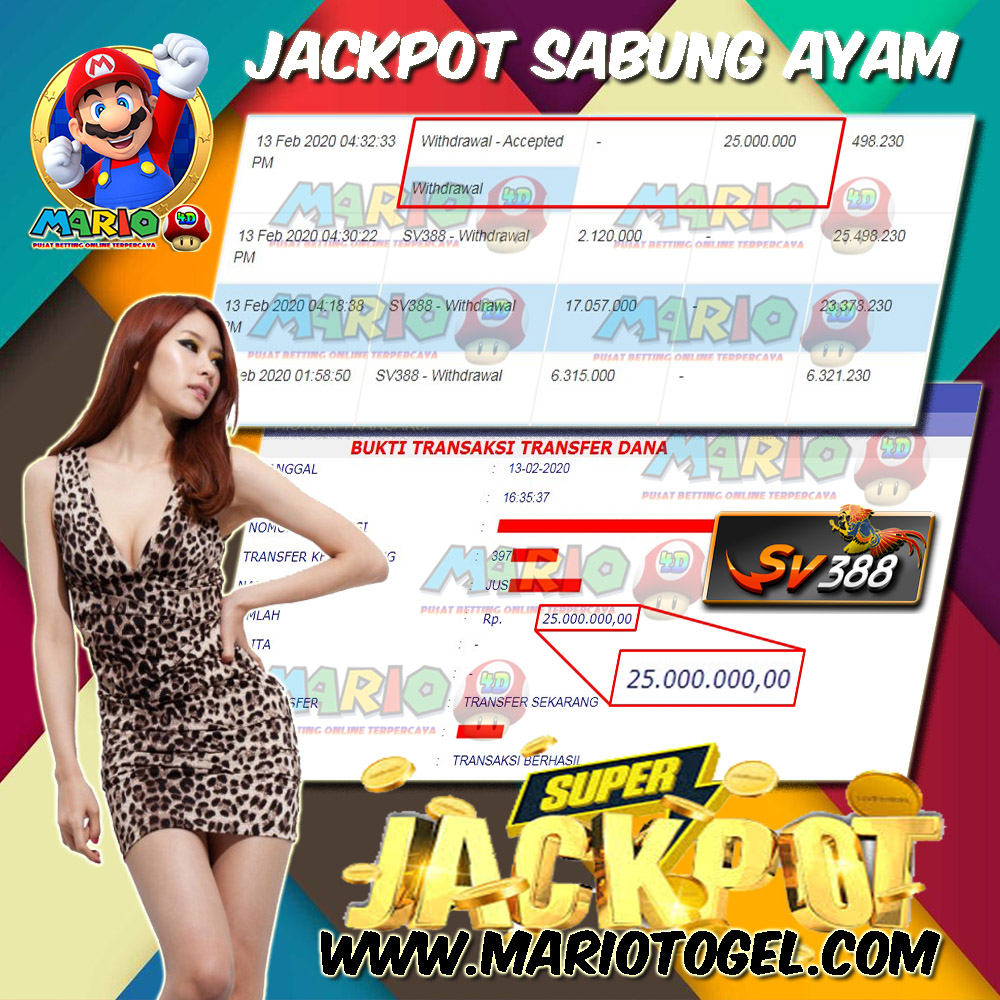 Member Jackpot Sabung Ayam SV388 (13/02/2020)