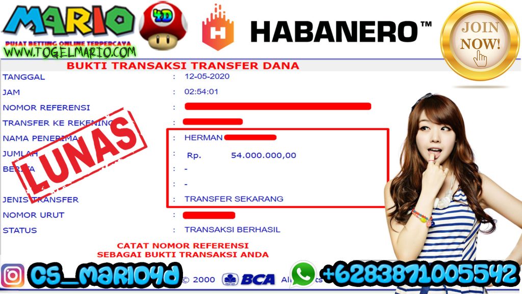 MEMBER JACKPOT HABANERO 12 Mei 2020