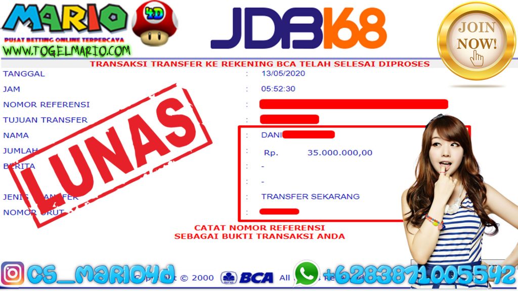 MEMBER JACKPOT JDB168 SLOT GAME 13 Mei 2020