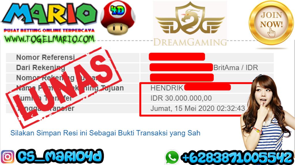 MEMBER JACKPOT CASINO DG99 15 Mei 2020