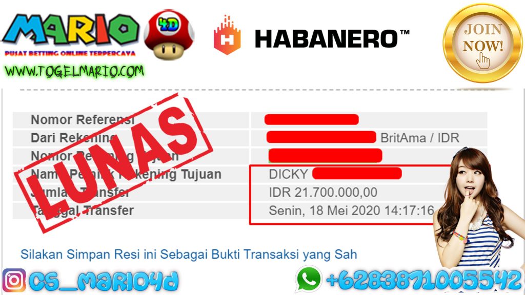 MEMBER JACKPOT HABANERO 18 Mei 2020