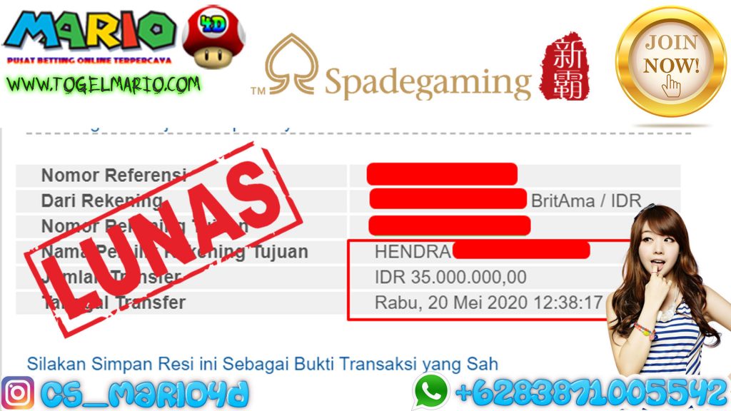 MEMBER JACKPOT SPADE GAMING SLOT GAME 20 Mei 2020