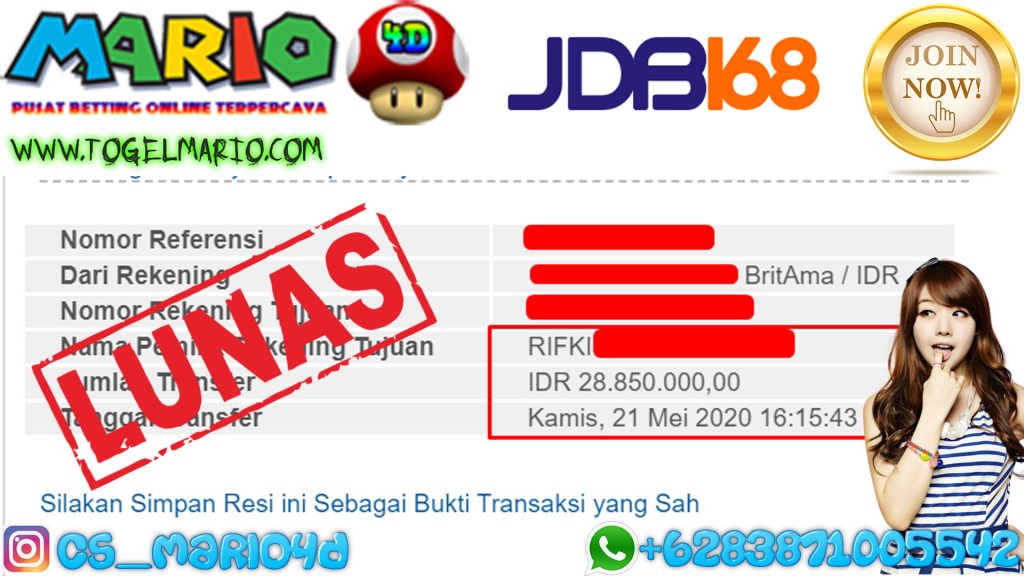 MEMBER JACKPOT JDB168 SLOT GAME 21 Mei 2020