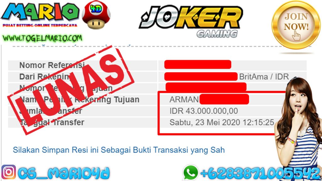 MEMBER JACKPOT JOKER SLOT GAME 23 Mei 2020