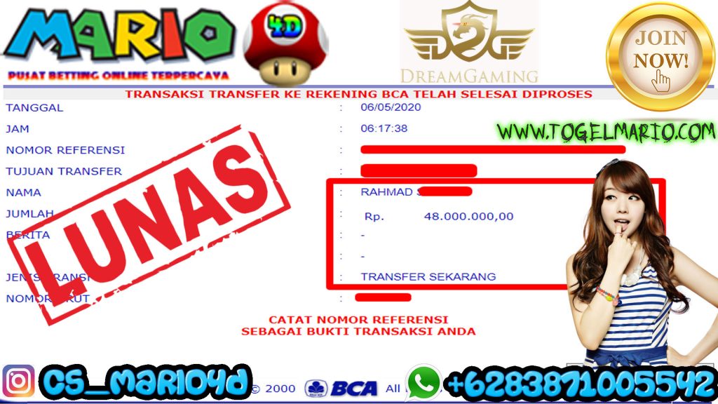 MEMBER JACKPOT CASINO DG99 06 Mei 2020