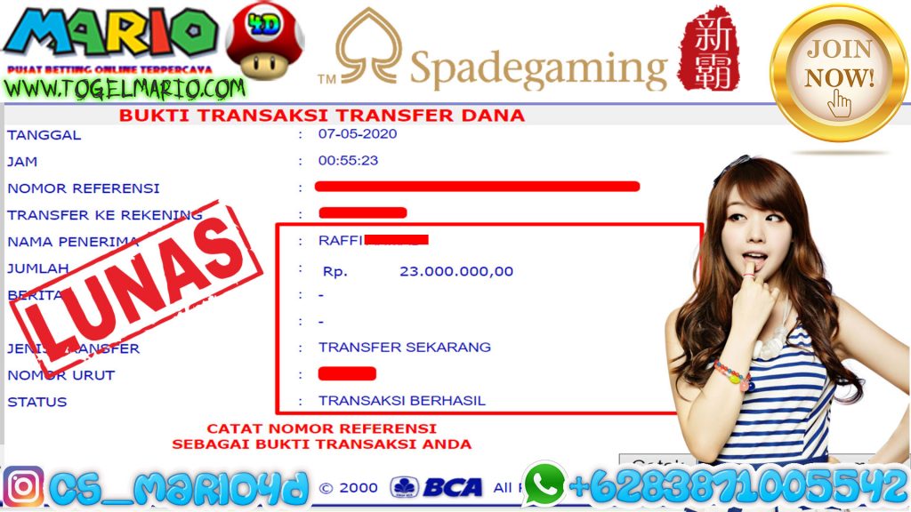 MEMBER JACKPOT SPADE GAMING 07 Mei 2020