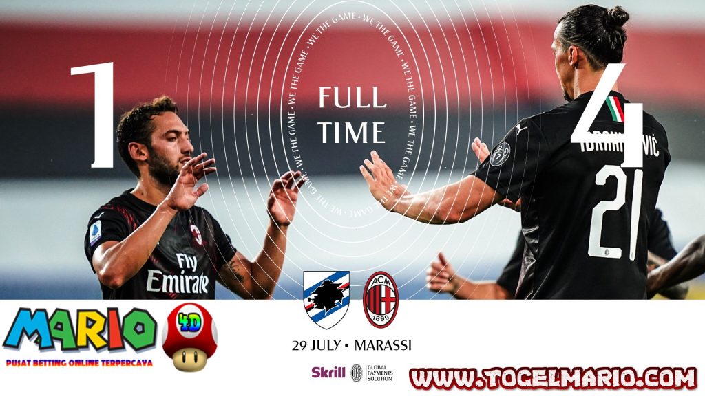 AC Milan sukses mengandaskan Sampdoria dengan skor 4-1