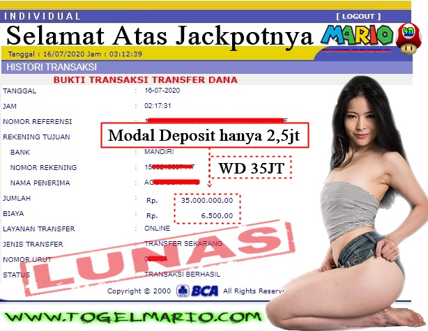 Member Jackpot 35Juta Main CASINO di MARIO4D