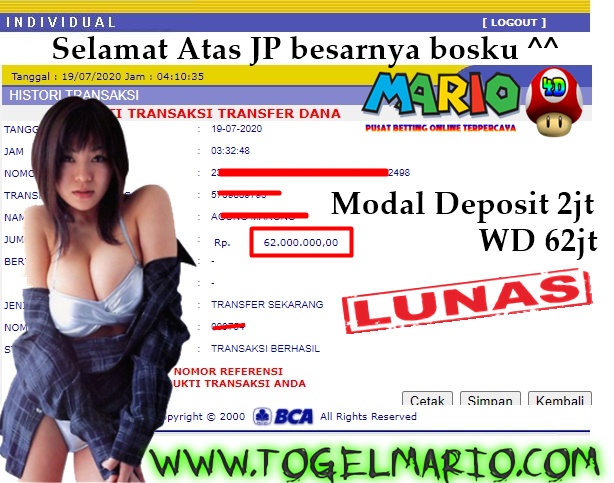 MEMBER JACKPOT M8BET TANGGAL 19 JULI 2020