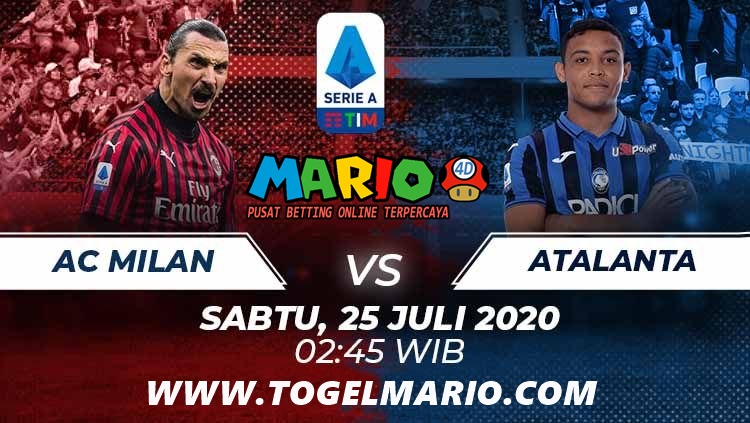 Prediksi Pertandingan SERIE A Antara AC Milan VS Atalanta