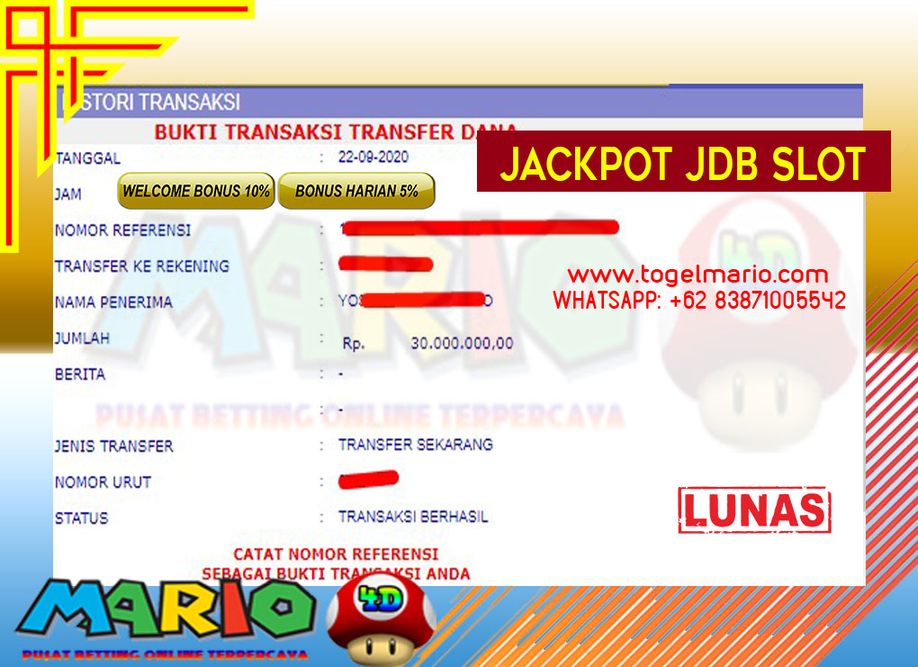 Member Mario4d Jackpot JDB SLOTGAME Lottery