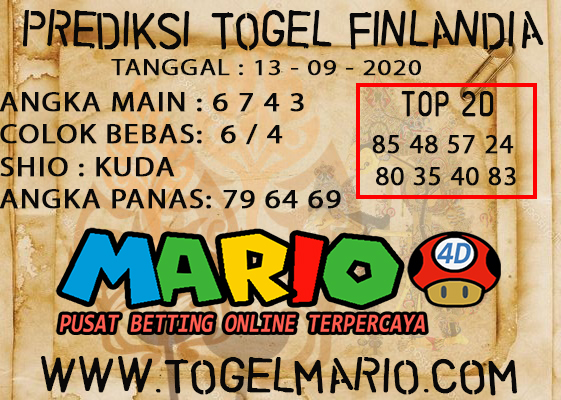 PREDIKSI TOGEL FINLANDIA LOTERRY 13 SEPTEMBER 2020