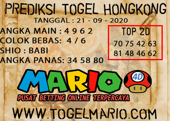 PREDIKSI TOGEL HONGKONG TANGGAL 21 SEPTEMBER 2020