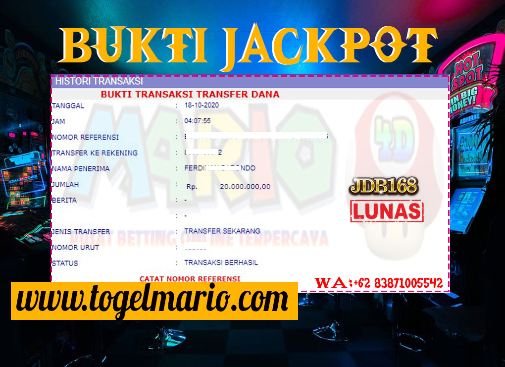 Member Mario4d Jackpot Besar Di Slot Game JDB