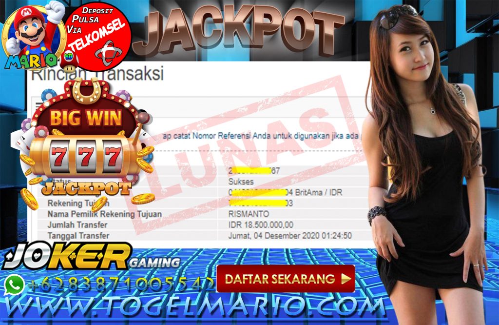 MEMBER JACKPOT JOKER SLOTGAME DI MARIO4D