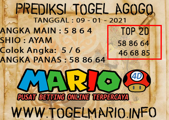 PREDIKSI TOGEL AGOGO4D POOLS 09 JANUARI 2021