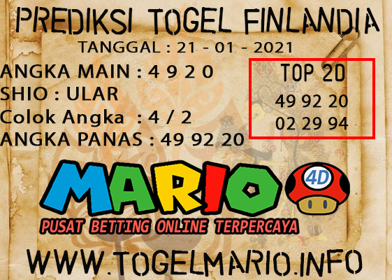 PREDIKSI TOGEL FINLANDIA LOTTERY 21 JANUARI 2021