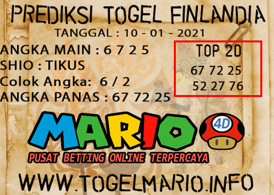 PREDIKSI TOGEL FINLANDIA LOTTERY 09 JANUARI 2021