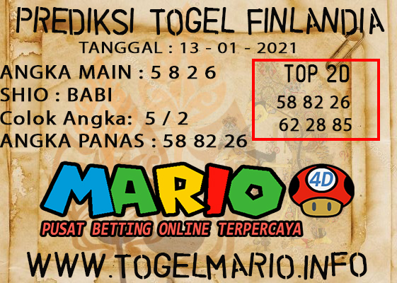 PREDIKSI TOGEL FINLANDIA LOTTERY 13 JANUARI 2021