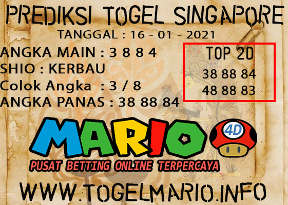 PREDIKSI TOGEL SINGAPORE 15 JANUARI 2021