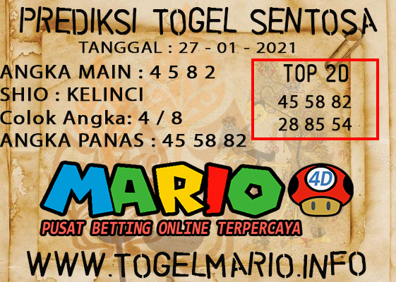 PREDIKSI SENTOSA POOLS 27 JANUARI 2021