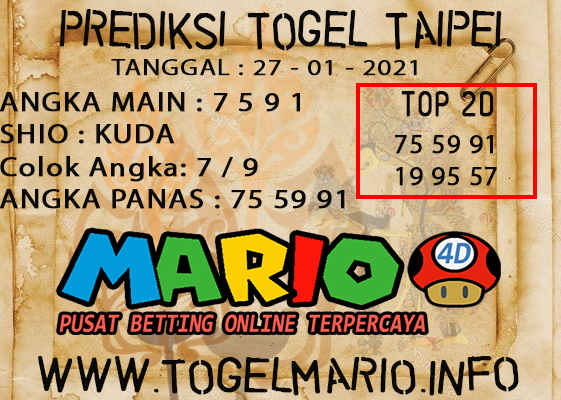 PREDIKSI TAIPEI POOLS 27 JANUARI 2021