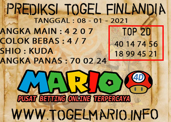 PREDIKSI FINLANDIA LOTTERY 08 JANUARI 2021