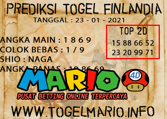 PREDIKSI TOGEL FINLANDIA 23 JANUARI 2021