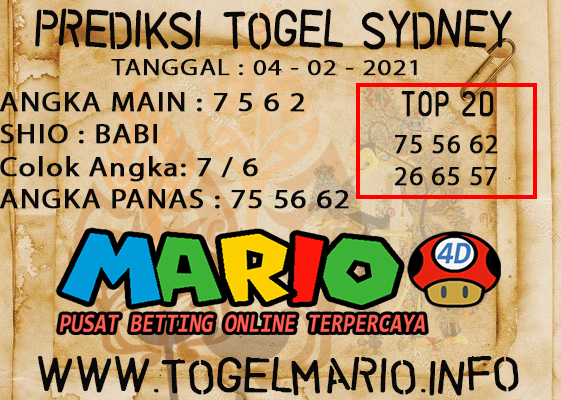 PREDIKSI SYDNEY POOLS 04 FEBRUARI 2021