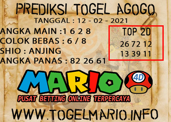 PREDIKSI TOGEL AGOGO4D POOLS 12 FEBRUARI 2021