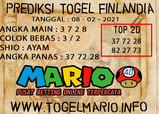 PREDIKSI TOGEL FINLANDIA 08 FEBUARI 2021