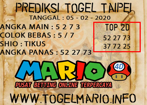 PREDIKSI TOGEL TAIPEI 05 FEBUARI 2021