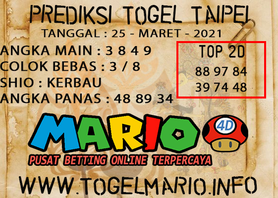 PREDIKSI TOGEL TAIPEI POOLS 25 MARCH 2021