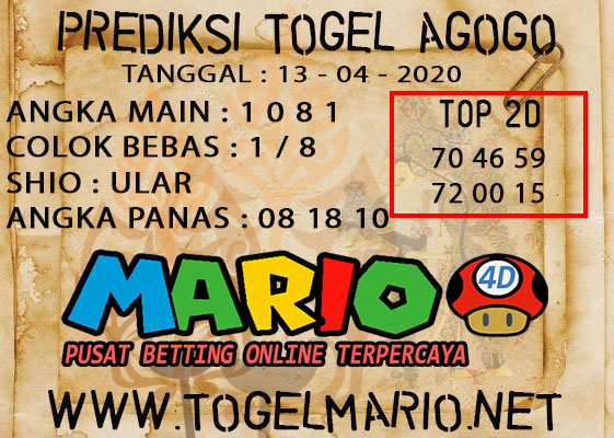 PREDIKSI TOGEL AGOGO4D POOLS 13 APRIL 2021