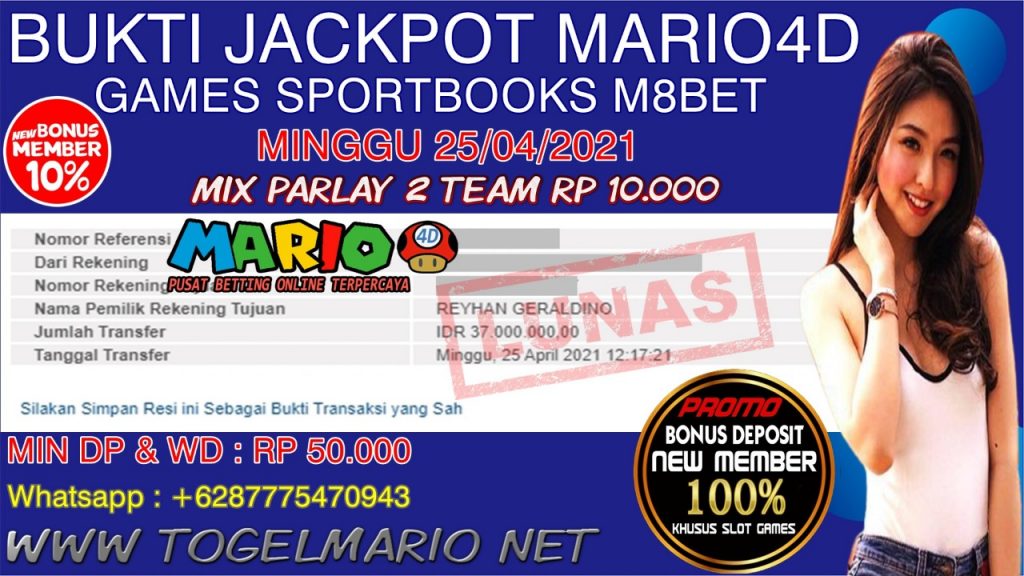 MEMBER BARU JACKPOT PARLAY DI M8BET