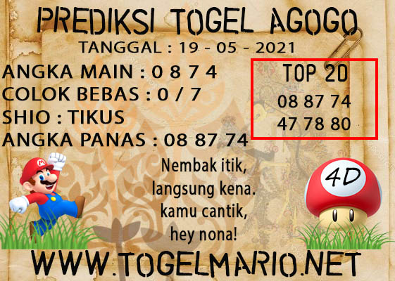 PREDIKSI TOGEL AGOGO4D POOLS 19 MAY 2021 2021