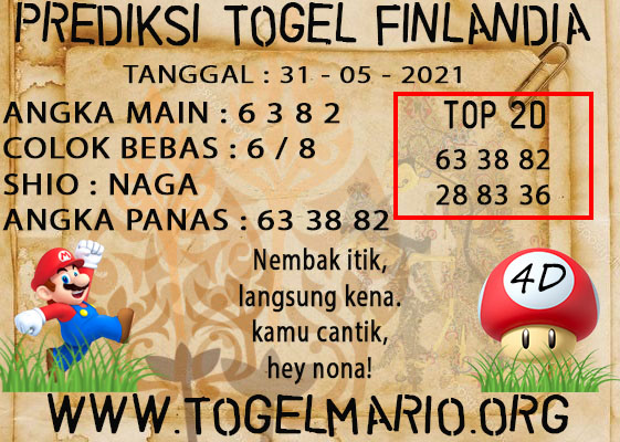 PREDIKSI TOGEL FINLANDIA LOTERRY 31 MAY 2021