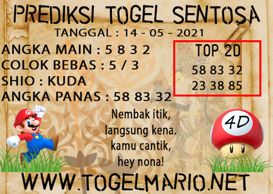 PREDIKSI TOGEL SENTOSA POOLS 14 MAY 2021 2021